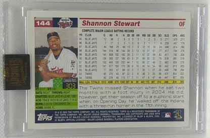 SHANNON STEWART 2022 Topps Archives Signature Series 2005 Opening Day AUTO #1/1