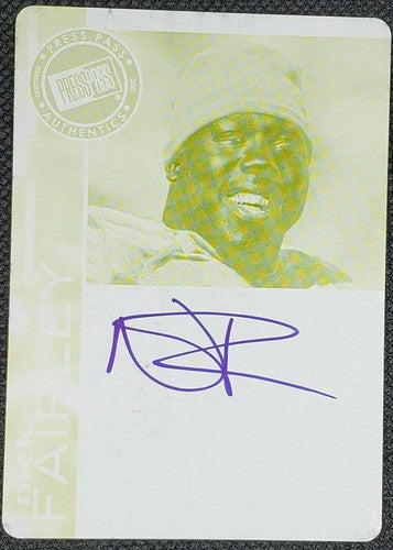NICK FAIRLEY 2011 Press Pass Signings DUAL RC AUTO PRINTING PLATE SP #1/1 Lions