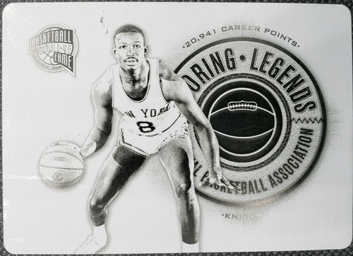 WALT BELLAMY 2009-10 Panini Hall of Fame PRINTING PLATE SP #1/1 Knicks Bells One