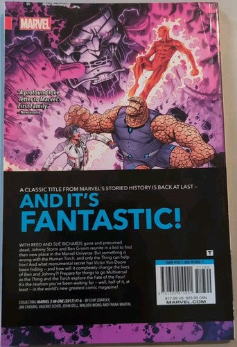 MARVEL 2-IN-ONE THING & HUMAN TORCH: FATE OF THE FOUR #1-6 2017 TPB Mr Fantastic