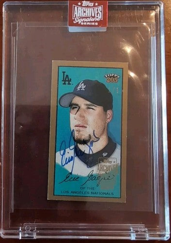 ERIC GAGNE 2023 Topps Archives Signature Series 2003 T205 MINI AUTO #1/1 Dodgers