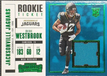 DEDE WESTBROOK 2017 Panini Contenders Rookie Ticket RC JERSEY SP Jaguars Vikings