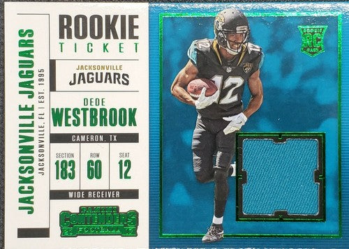 DEDE WESTBROOK 2017 Panini Contenders Rookie Ticket RC JERSEY SP Jaguars Vikings