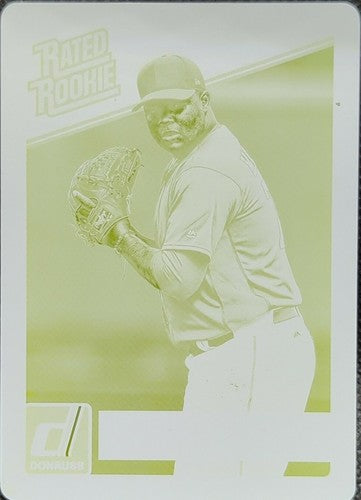 FRANCIS MARTES 2017 Panini Donruss Rated Rookie PRINTING PLATE 1/1 Astros One of