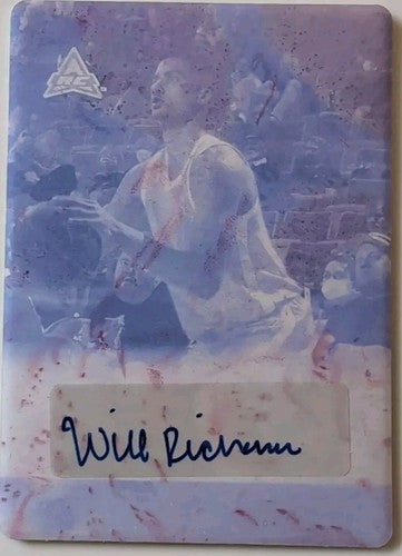 WILL RICHARDSON 2021-22 Leaf Memories 1991 RC AUTO PRINTING PLATE SP 1/1 Nuggets