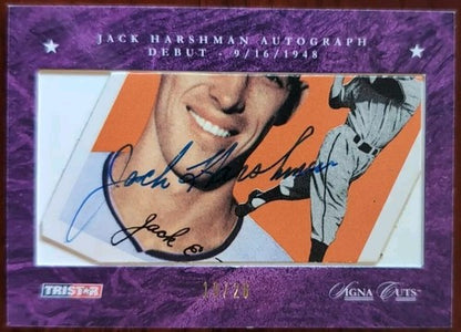 JACK HARSHMAN 2008 TriStar Signa Cuts 1994 Archives AUTO SP /26 White Sox Giants