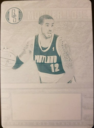 LaMarcus Aldridge 2012-13 Playoff National Treasures PRINTING PLATE SP #1/1 of 1