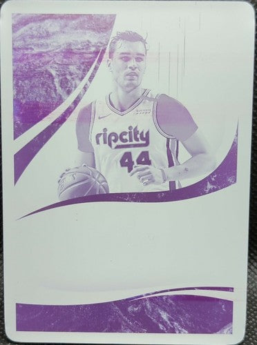 MARIO HEZONJA 2019-20 Panini Immaculate PRINTING PLATE #1/1 Trail Blazers One of