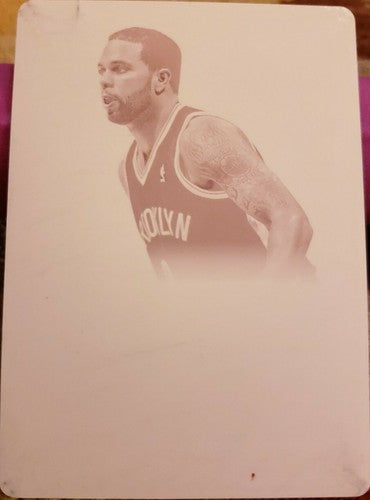 DERON WILLIAMS 2012-13 Panini Crusade Majestic Signature PRINTING PLATE 1/1 Nets