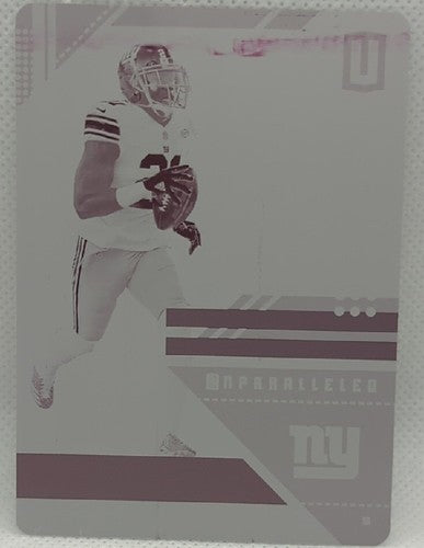 LANDON COLLINS 2019 Panini Unparalleled PRINTING PLATE #1/1 Giants Washington of