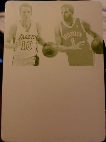 Steve NASH Deron WILLIAMS 2012-13 National Treasures PRINTING PLATE SP #1/1 of 1