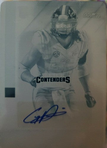CODY PREWITT 2015 Panini Contenders RC AUTO PRINTING PLATE SP #1/1 Titans One of