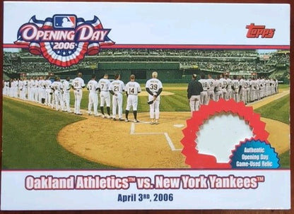 Frank THOMAS Derek JETER MATSUI ZITO 2006 Topps Yankees A's Game Used BASE PATCH
