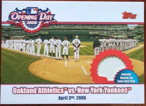 Frank THOMAS Derek JETER MATSUI ZITO 2006 Topps Yankees A's Game Used BASE PATCH