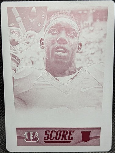 DARQUEZE DENNARD 2014 Panini Score RC PRINTING PLATE SP #1/1 Bengals MSU One of