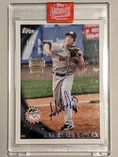 STEVEN SOUZA 2019 Topps Archives 2010 Pro Debut AUTO SP #1/1 Nationals Suns of