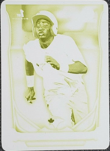 DAWEL LUGO 2014 Topps Bowman Chrome Mini 1st RC PRINTING PLATE SP #1/1 Blue Jays
