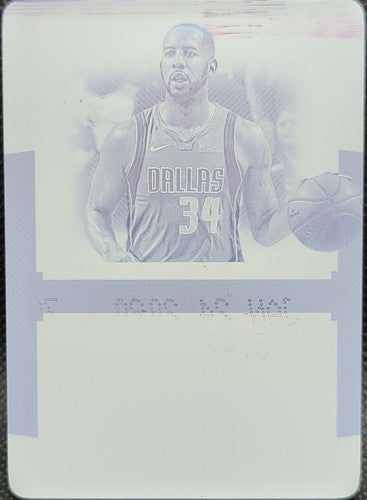 DEVIN HARRIS 2019-20 Panini National Treasures PRINTING PLATE SP 1/1 Mavs One of