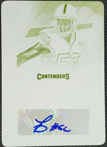 PRESTON BROWN 2014 Panini Contenders Ticket DUAL AUTO PRINTING PLATE #1/1 Bills