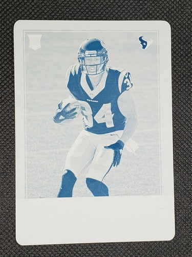 TYLER ERVIN 2016 Panini Playoff Rookie RC PRINTING PLATE SP #1/1 Texans Patches