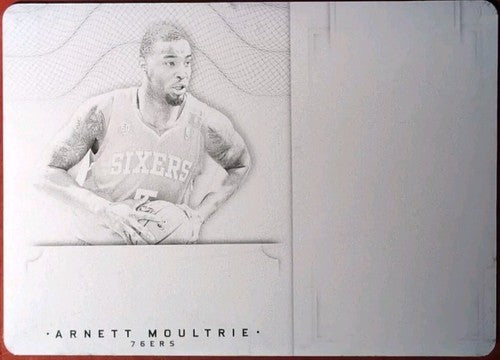ARNETT MOULTRIE 2012-13 National Treasures Gold PRINTING PLATE #1/1 76ers Sixers
