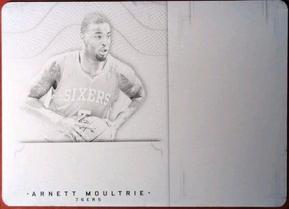ARNETT MOULTRIE 2012-13 National Treasures Gold PRINTING PLATE #1/1 76ers Sixers