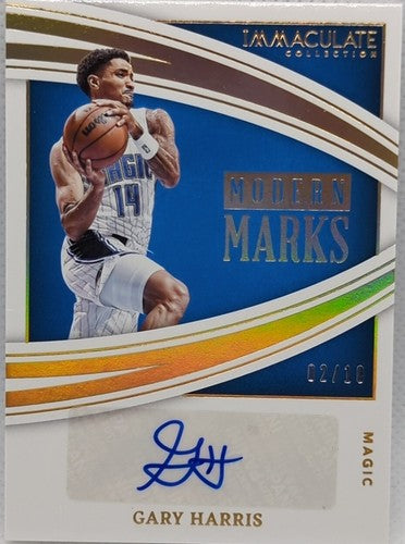 ðª GARY HARRIS 2021-22 Panini Immaculate Modern Marks AUTO GOLD SP #/10 Magic