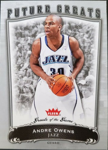 ANDRE OWENS 2005-06 Fleer Future Greats of the Game GotG Rookie Silver #/99 Jazz