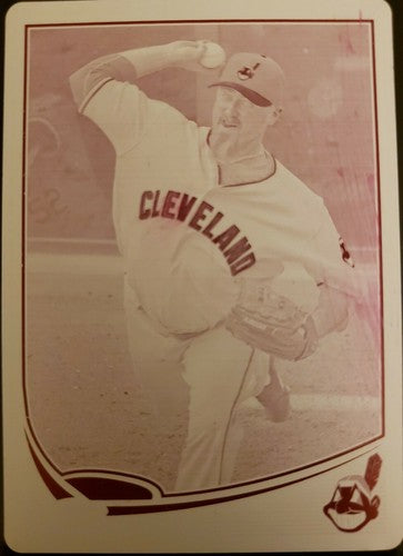 BRETT MYERS 2013 Topps Series 2 Magenta PRINTING PLATE SP #1/1 of 1 Indians #497