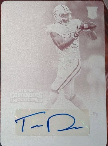 THOMAS DUARTE 2016 Panini Contenders RC AUTO PRINTING PLATE SP 1/1 Dolphins UCLA