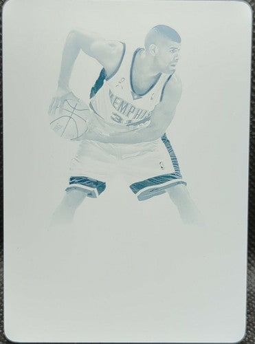 SHANE BATTIER 2018-19 Panini Flawless Script PRINTING PLATE 1/1 Grizzlies One of