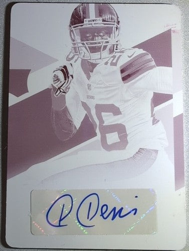 PIERRE DESIR 2014 Panini Absolute RC AUTO PRINTING PLATE SP #1/1 Browns Chargers