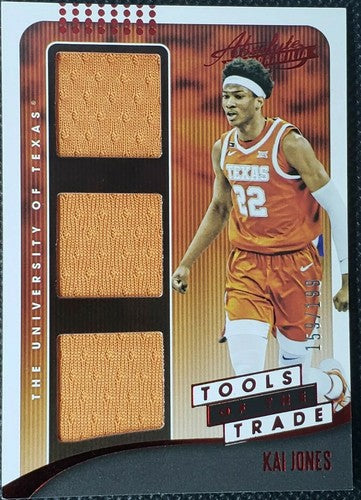 KAI JONES 2021-22 Panini Chronicles Absolute TRIPLE RC Jersey RED #/199 Hornets