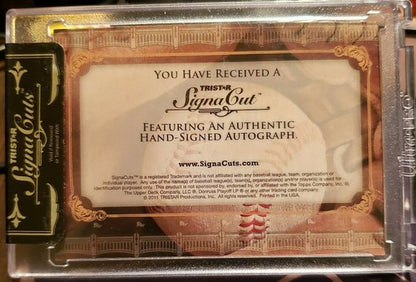 George KONTOS Ryan POPE 2011 Tristar SignaCuts DUAL Cut AUTO Autograph Yankees #