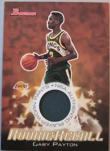 GARY PAYTON 2003-04 Bowman Rookies & Stars 2000 ALL-STAR GAME Used Pants Sonics