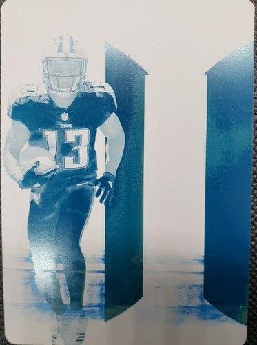 TAYWAN TAYLOR 2017 Panini Limited RC PRINTING PLATE SP #1/1 Titans 2018 Patches