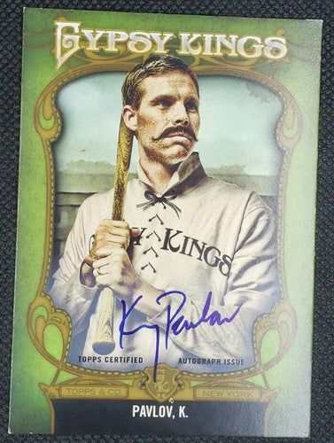 KING PAVLOV 2012 Topps Gypsy Queen Gypsy Kings SP Rare AUTO General Manager GKA5