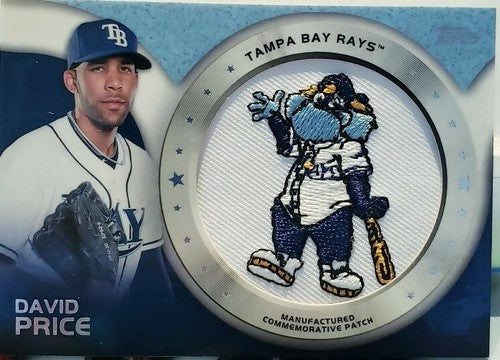DAVID PRICE 2014 Topps Commemorative Tampa Bay Rays LOGO PATCH Red Sox Dodgers