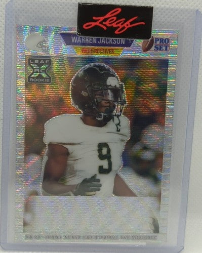 WARREN JACKSON 2021 Leaf Pro Set Pre-Production PROOF Silver Wave SP 1/1 Rams of