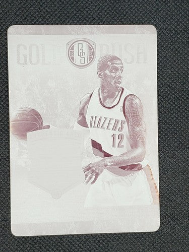 LaMARCUS ALDRIDGE 2012-13 Panini Gold Standard Rush PRINTING PLATE SP #1/1 Nets