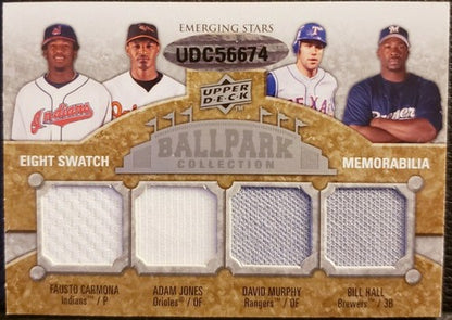 Troy TULOWITZKI Adam JONES HALL ESCOBAR Nick MARKAKIS 2009 UD Ballpark Jersey