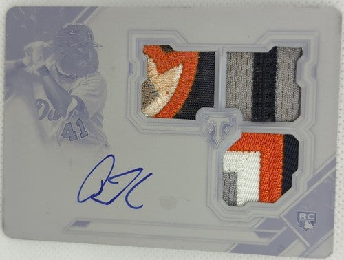DAZ CAMERON 2021 Triple Threads White Whale AUTO LOGO PATCH PRINTING PLATE #1/1