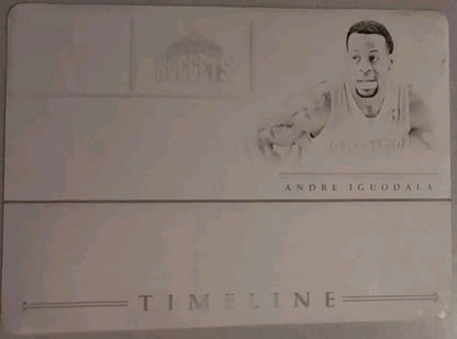 ANDRE IGUODALA 2012-13 National Treasures Timeline PRINTING PLATE SP 1/1 Nuggets
