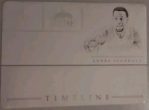 ANDRE IGUODALA 2012-13 National Treasures Timeline PRINTING PLATE SP 1/1 Nuggets