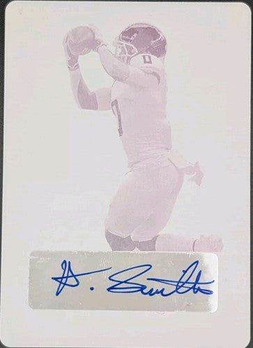 AINIAS SMITH 2023 Leaf TRINITY RC AUTO PRINTING PLATE SP 1/1 Eagles Texas A&M of