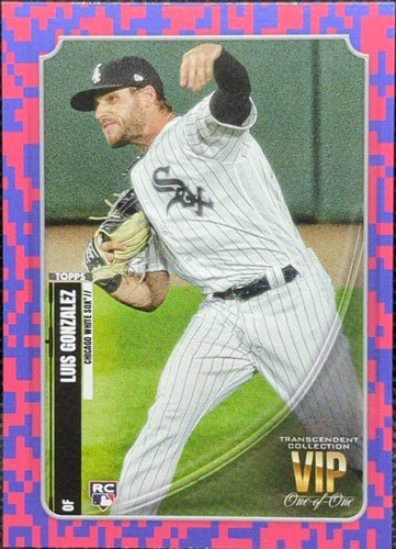 LUIS GONZALEZ 2021 Topps Transcendent VIP PARTY RC Pixels #1/1 White Sox One of