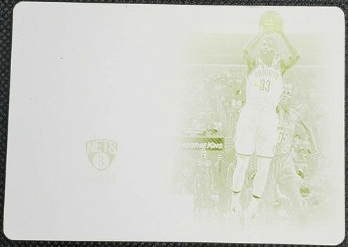 ALLEN CRABBE 2018-19 Panini National Treasures Material PRINTING PLATE #1/1 Nets