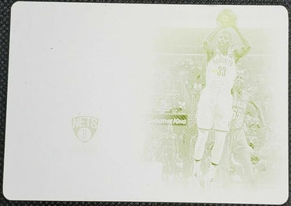 ALLEN CRABBE 2018-19 Panini National Treasures Material PRINTING PLATE #1/1 Nets