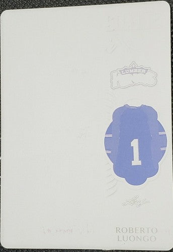 ROBERTO LUONGO 2019-20 Leaf Lumber Kings Hockey PRINTING PLATE SP #1/1 Canucks
