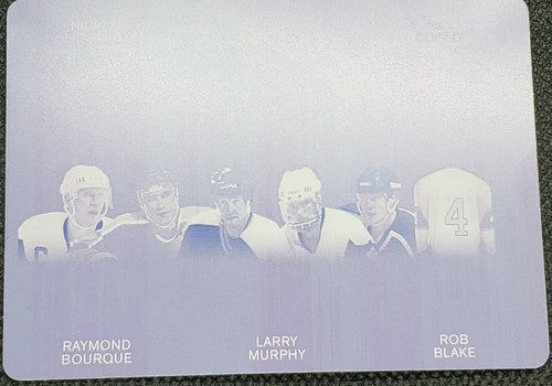 Ray BOURQUE Rob BLAKE Paul COFFEY Phil HOUSLEY MURPHY 2019-20 PRINTING PLATE 1/1